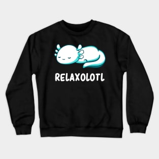 Mexican Walking Fish Humor Salamander Cute Axolotl Pun Crewneck Sweatshirt